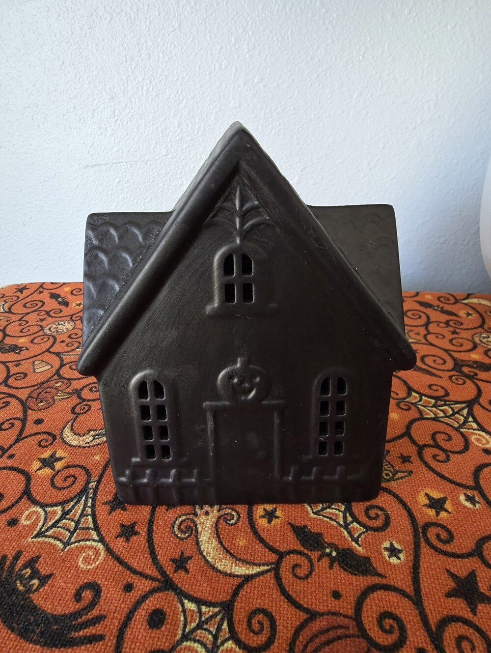 Halloween Light Up Ceramic Mini House Decor